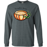 T-Shirts Dark Heather / S Pumpkin Spice Chai Tea Men's Long Sleeve T-Shirt