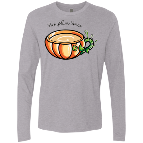T-Shirts Heather Grey / S Pumpkin Spice Chai Tea Men's Premium Long Sleeve