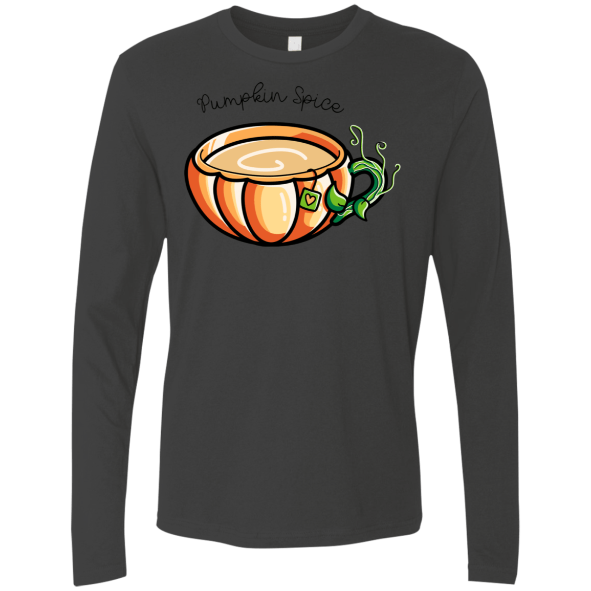 T-Shirts Heavy Metal / S Pumpkin Spice Chai Tea Men's Premium Long Sleeve