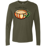 T-Shirts Military Green / S Pumpkin Spice Chai Tea Men's Premium Long Sleeve