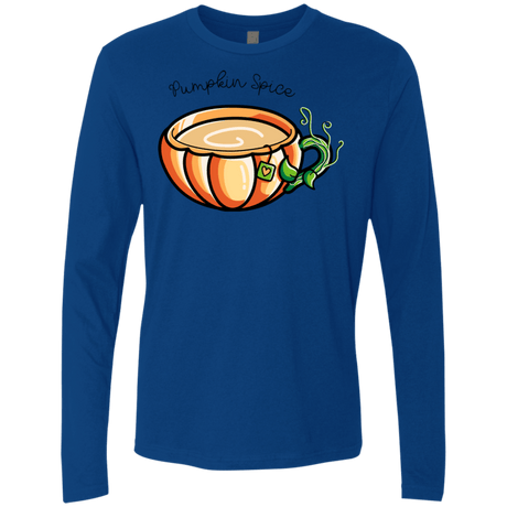 T-Shirts Royal / S Pumpkin Spice Chai Tea Men's Premium Long Sleeve
