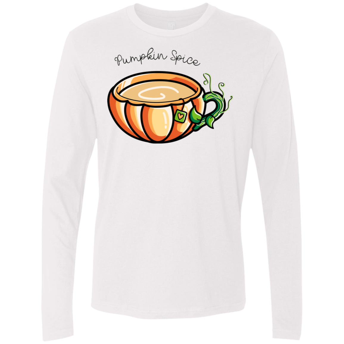 T-Shirts White / S Pumpkin Spice Chai Tea Men's Premium Long Sleeve