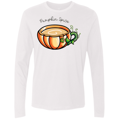 T-Shirts White / S Pumpkin Spice Chai Tea Men's Premium Long Sleeve