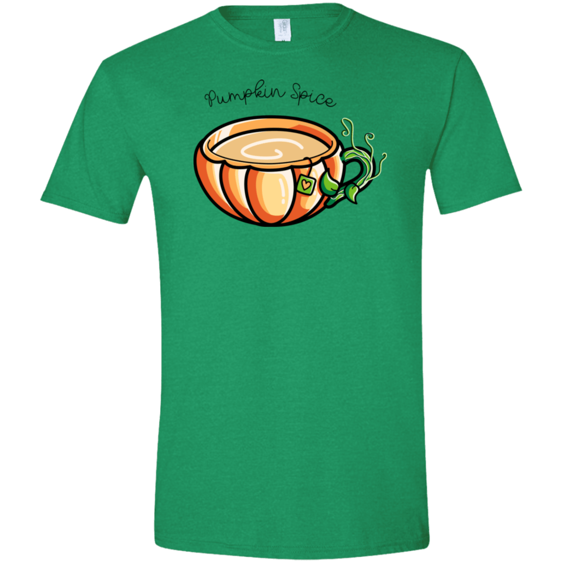 T-Shirts Heather Irish Green / S Pumpkin Spice Chai Tea Men's Semi-Fitted Softstyle