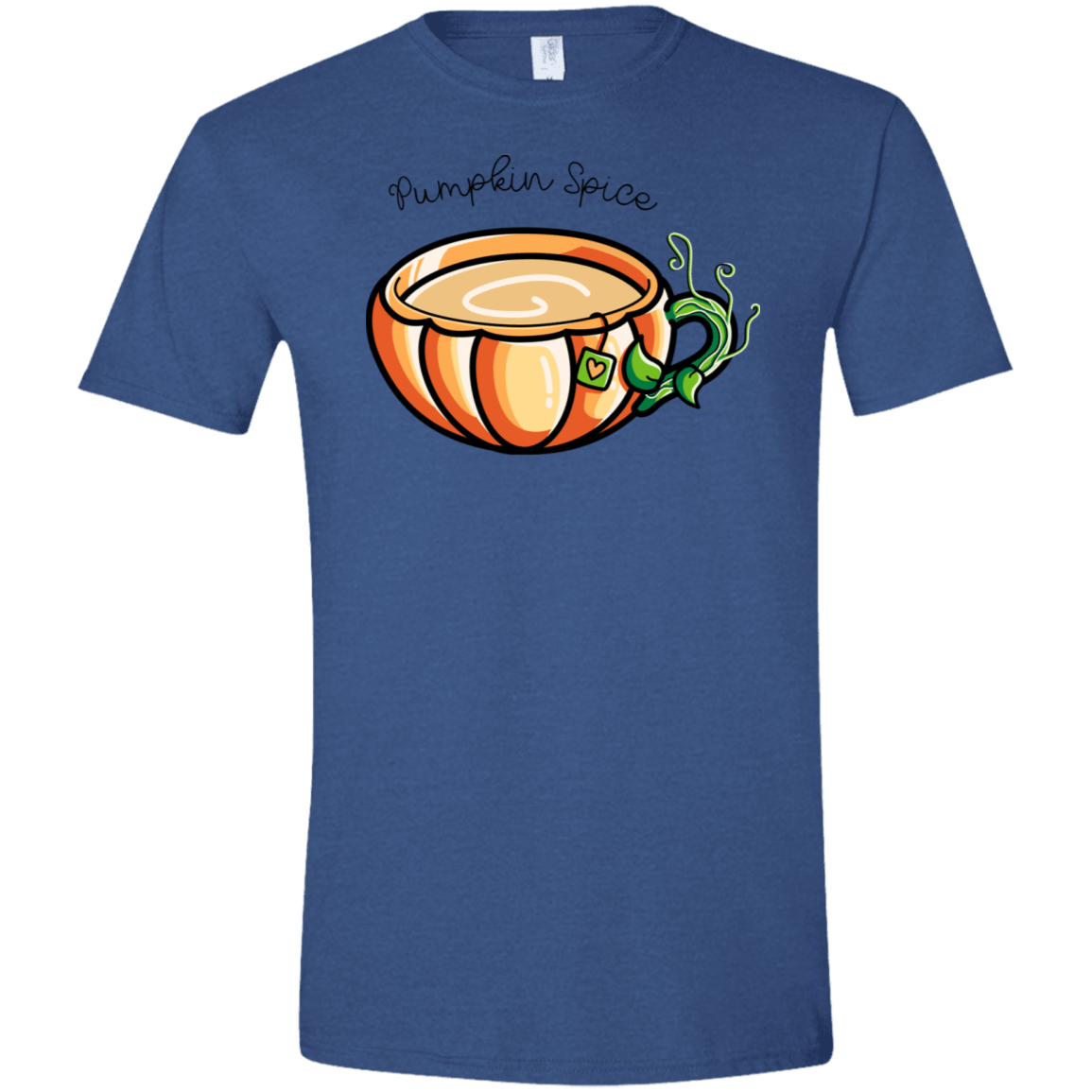 T-Shirts Heather Royal / X-Small Pumpkin Spice Chai Tea Men's Semi-Fitted Softstyle