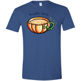 T-Shirts Heather Royal / X-Small Pumpkin Spice Chai Tea Men's Semi-Fitted Softstyle