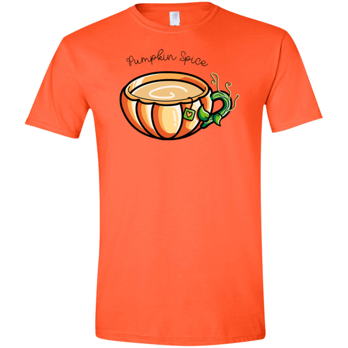 T-Shirts Orange / S Pumpkin Spice Chai Tea Men's Semi-Fitted Softstyle