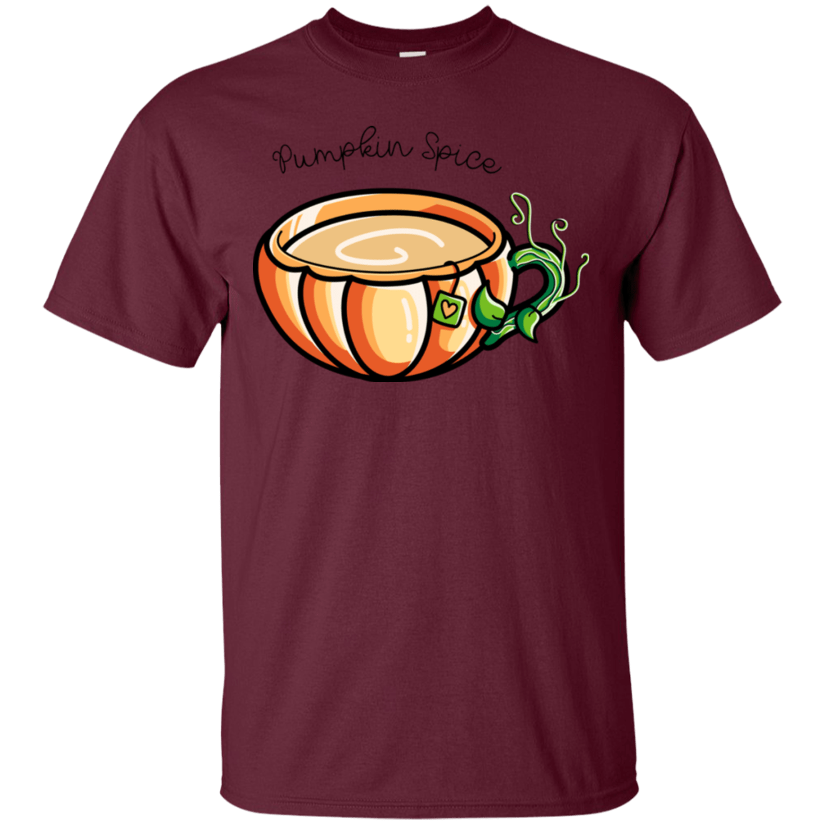 T-Shirts Maroon / S Pumpkin Spice Chai Tea T-Shirt