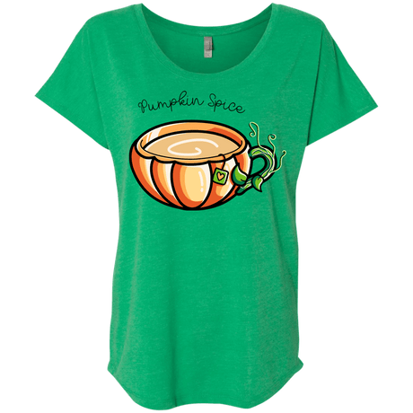 T-Shirts Envy / X-Small Pumpkin Spice Chai Tea Triblend Dolman Sleeve