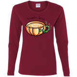 T-Shirts Cardinal / S Pumpkin Spice Chai Tea Women's Long Sleeve T-Shirt