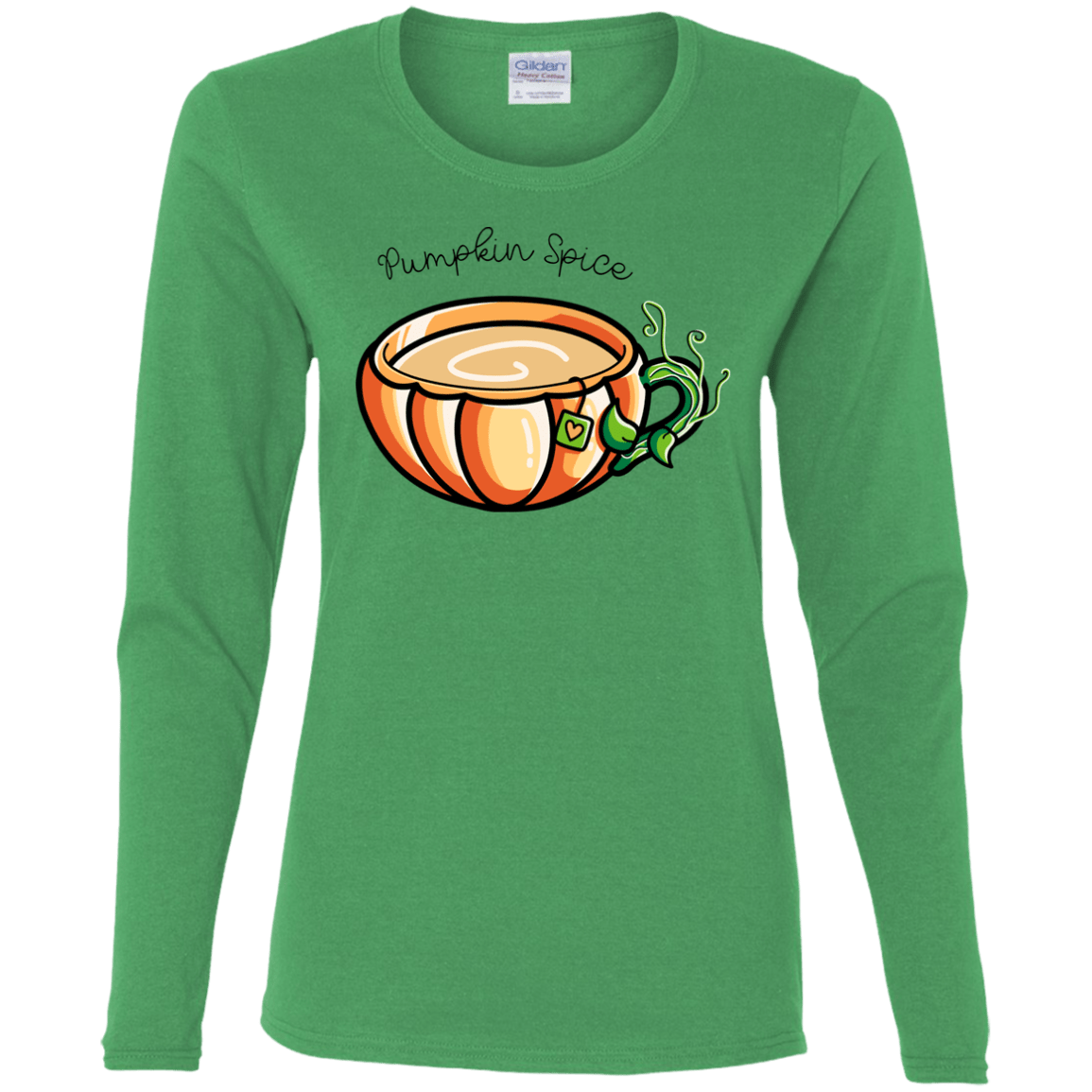 T-Shirts Irish Green / S Pumpkin Spice Chai Tea Women's Long Sleeve T-Shirt