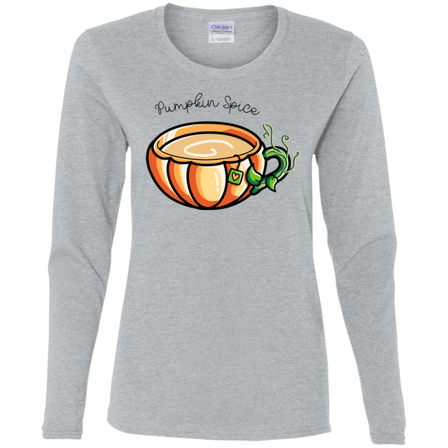 T-Shirts Sport Grey / S Pumpkin Spice Chai Tea Women's Long Sleeve T-Shirt