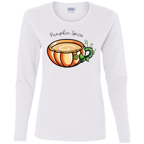 T-Shirts White / S Pumpkin Spice Chai Tea Women's Long Sleeve T-Shirt