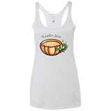 T-Shirts Heather White / X-Small Pumpkin Spice Chai Tea Women's Triblend Racerback Tank