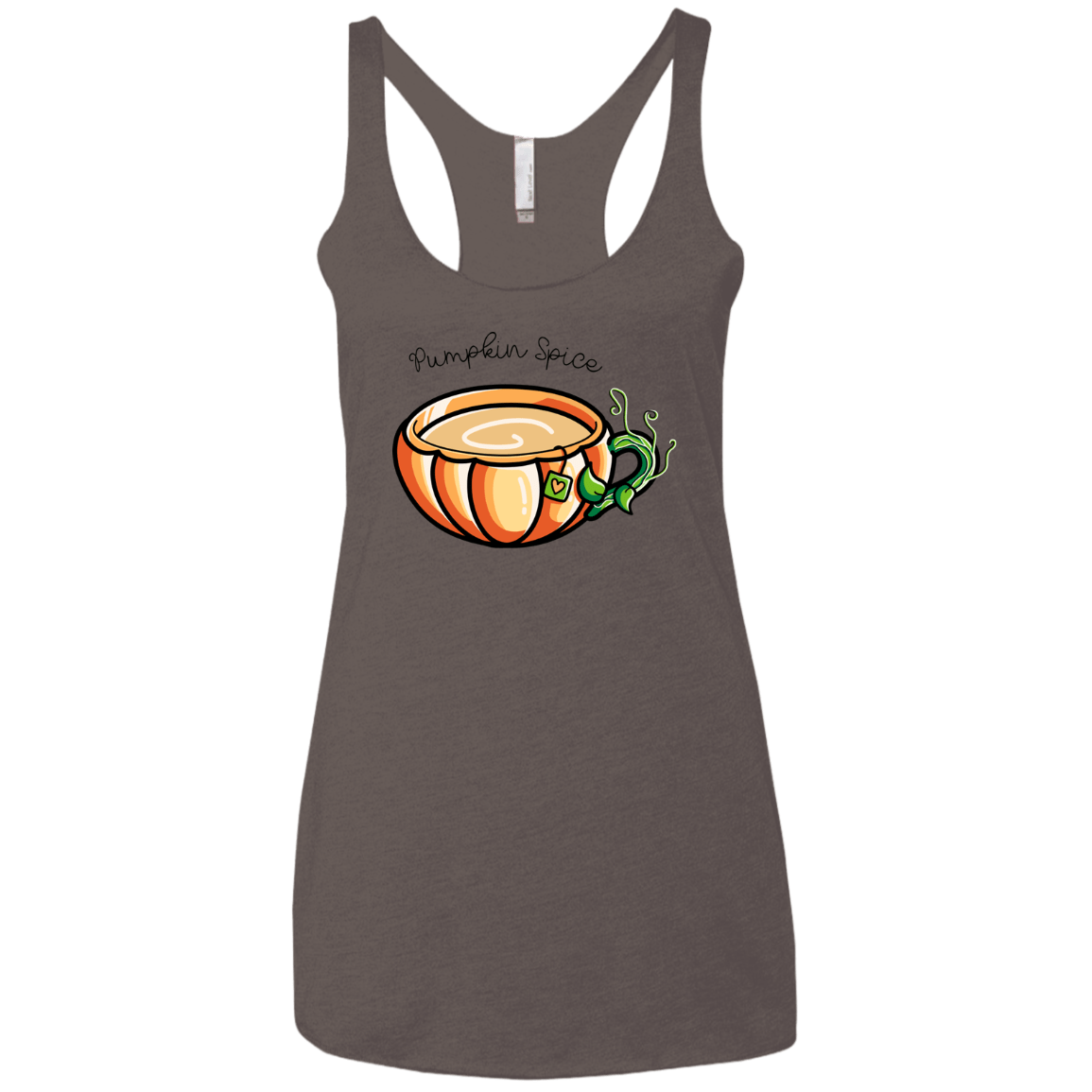 T-Shirts Macchiato / X-Small Pumpkin Spice Chai Tea Women's Triblend Racerback Tank