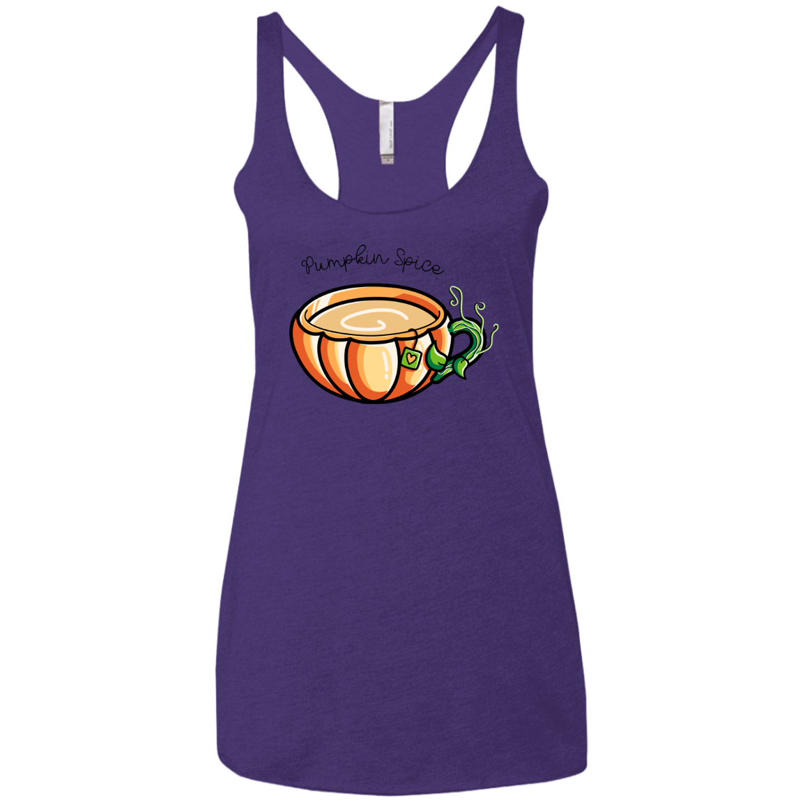 T-Shirts Purple Rush / X-Small Pumpkin Spice Chai Tea Women's Triblend Racerback Tank