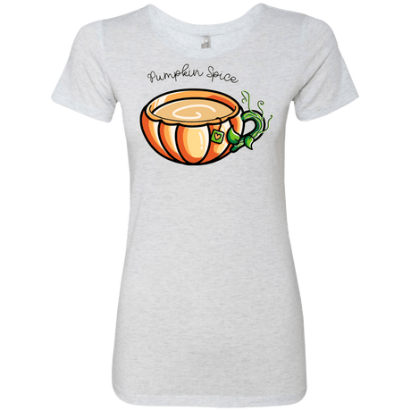 T-Shirts Heather White / S Pumpkin Spice Chai Tea Women's Triblend T-Shirt