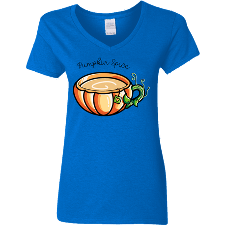 T-Shirts Royal / S Pumpkin Spice Chai Tea Women's V-Neck T-Shirt