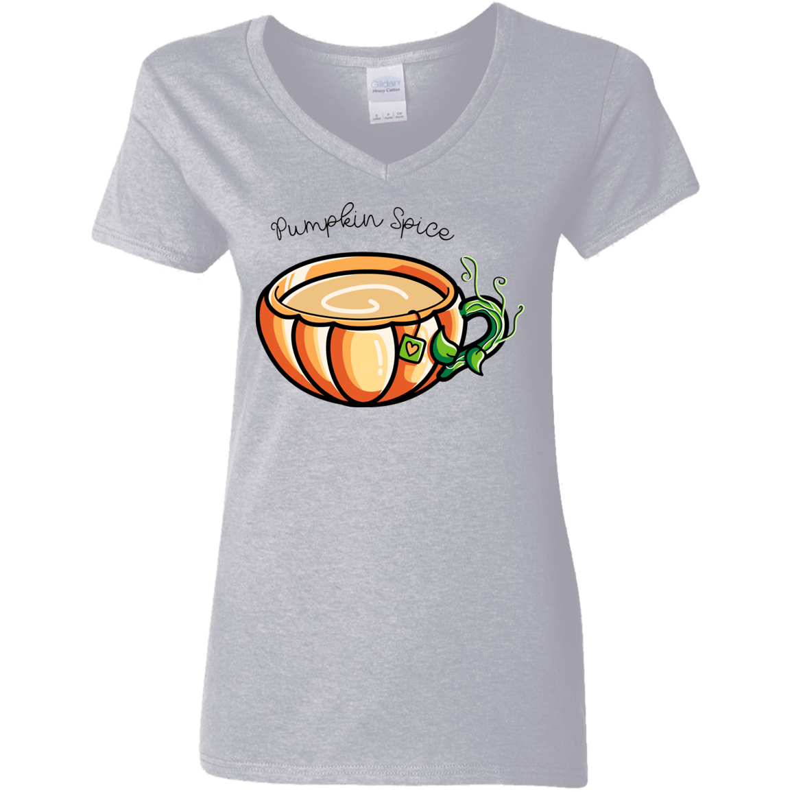 T-Shirts Sport Grey / S Pumpkin Spice Chai Tea Women's V-Neck T-Shirt