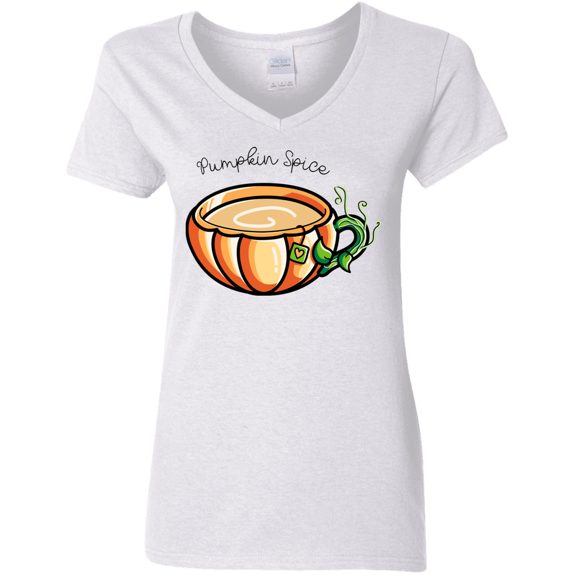 T-Shirts White / S Pumpkin Spice Chai Tea Women's V-Neck T-Shirt