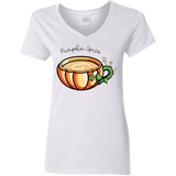 T-Shirts White / S Pumpkin Spice Chai Tea Women's V-Neck T-Shirt