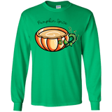 T-Shirts Irish Green / YS Pumpkin Spice Chai Tea Youth Long Sleeve T-Shirt