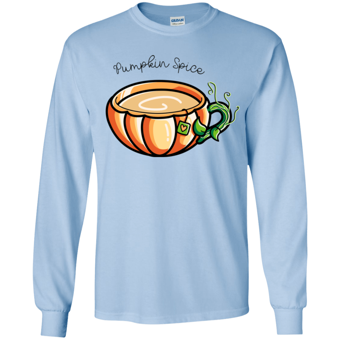 T-Shirts Light Blue / YS Pumpkin Spice Chai Tea Youth Long Sleeve T-Shirt