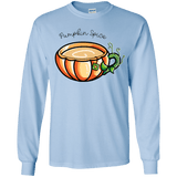 T-Shirts Light Blue / YS Pumpkin Spice Chai Tea Youth Long Sleeve T-Shirt