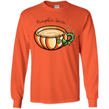 T-Shirts Orange / YS Pumpkin Spice Chai Tea Youth Long Sleeve T-Shirt