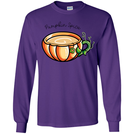 T-Shirts Purple / YS Pumpkin Spice Chai Tea Youth Long Sleeve T-Shirt