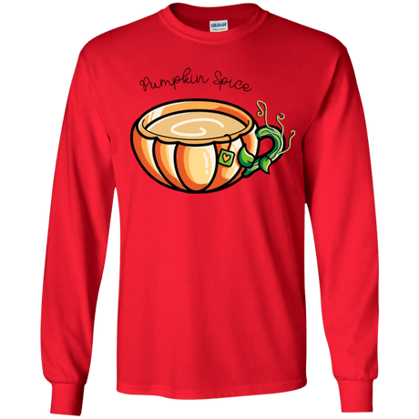 T-Shirts Red / YS Pumpkin Spice Chai Tea Youth Long Sleeve T-Shirt