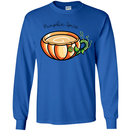 T-Shirts Royal / YS Pumpkin Spice Chai Tea Youth Long Sleeve T-Shirt