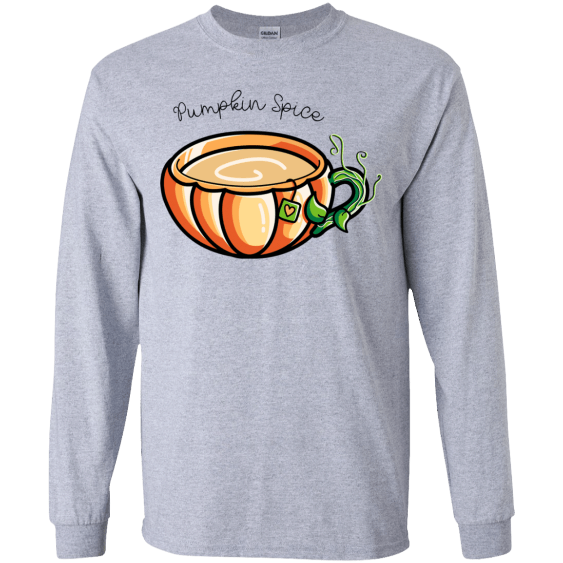 T-Shirts Sport Grey / YS Pumpkin Spice Chai Tea Youth Long Sleeve T-Shirt