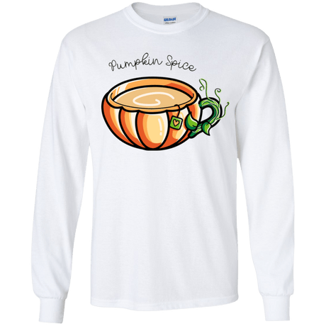 T-Shirts White / YS Pumpkin Spice Chai Tea Youth Long Sleeve T-Shirt