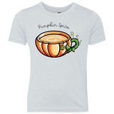 T-Shirts Heather White / YXS Pumpkin Spice Chai Tea Youth Triblend T-Shirt