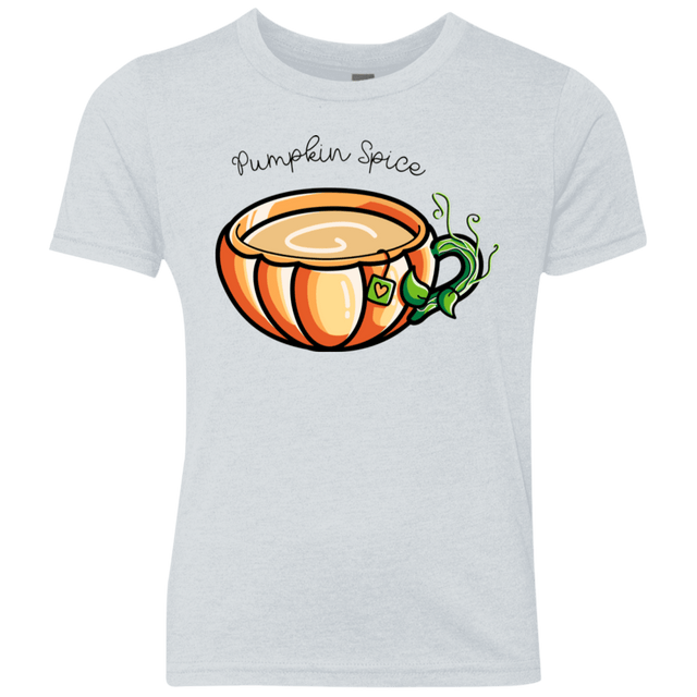 T-Shirts Heather White / YXS Pumpkin Spice Chai Tea Youth Triblend T-Shirt