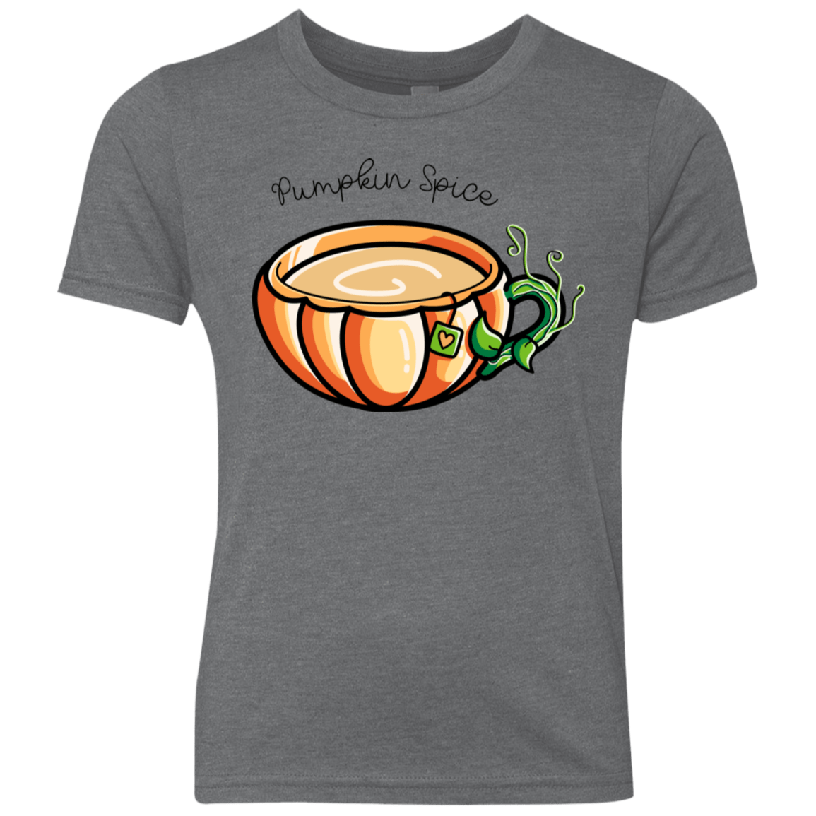 T-Shirts Premium Heather / YXS Pumpkin Spice Chai Tea Youth Triblend T-Shirt