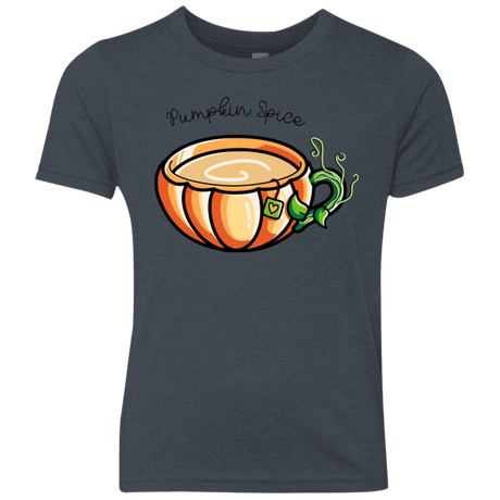 T-Shirts Vintage Navy / YXS Pumpkin Spice Chai Tea Youth Triblend T-Shirt