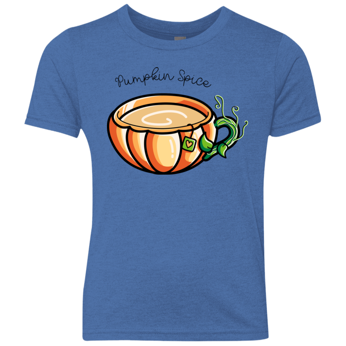 T-Shirts Vintage Royal / YXS Pumpkin Spice Chai Tea Youth Triblend T-Shirt