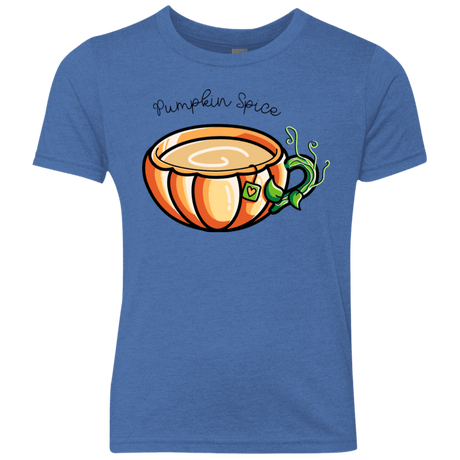 T-Shirts Vintage Royal / YXS Pumpkin Spice Chai Tea Youth Triblend T-Shirt