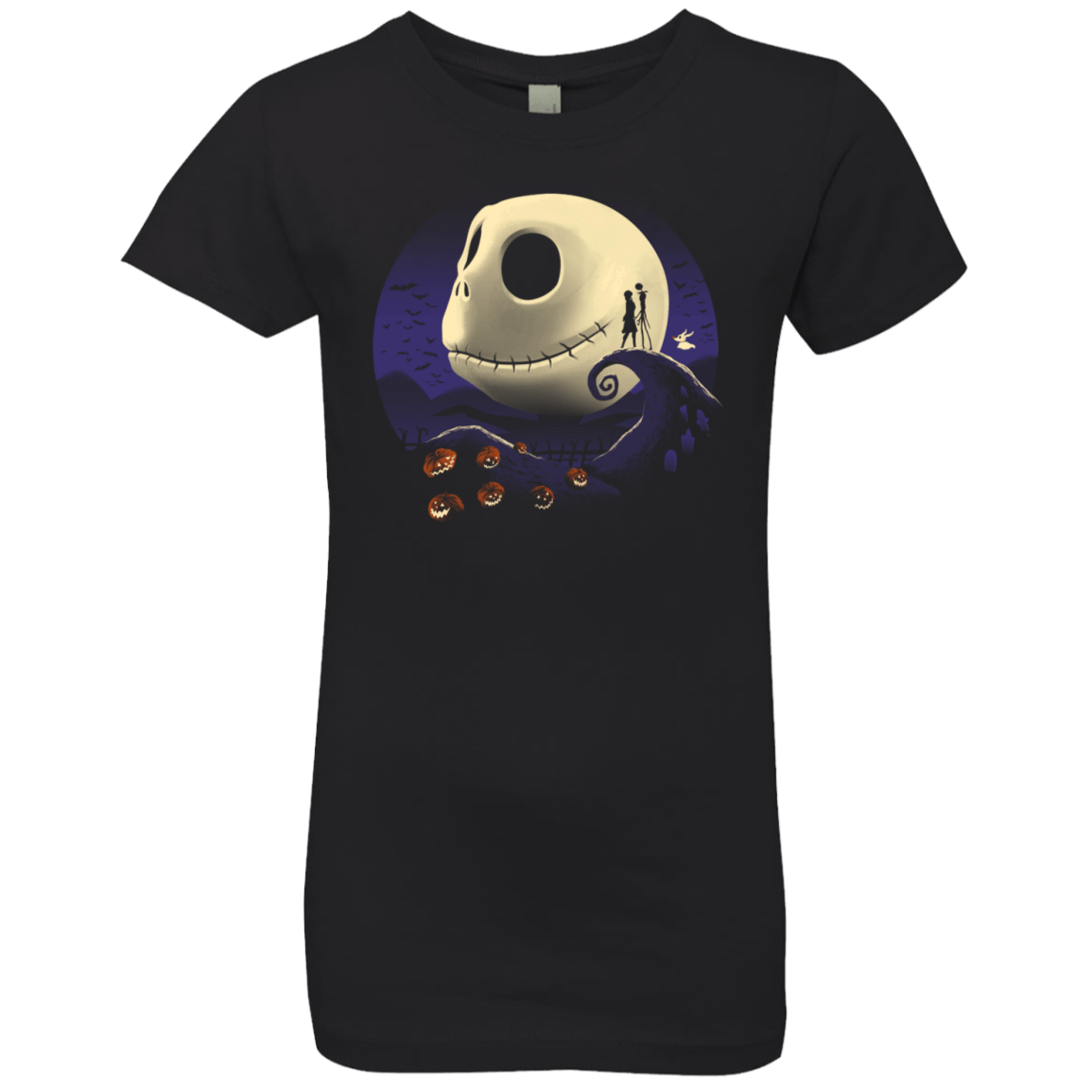 T-Shirts Black / YXS Pumpkins and Nightmares Girls Premium T-Shirt