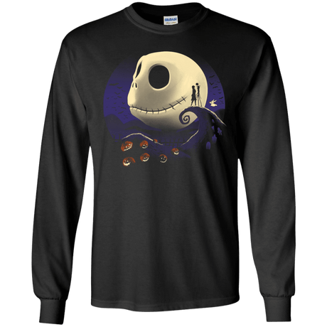 T-Shirts Black / S Pumpkins and Nightmares Men's Long Sleeve T-Shirt