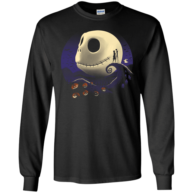 T-Shirts Black / S Pumpkins and Nightmares Men's Long Sleeve T-Shirt