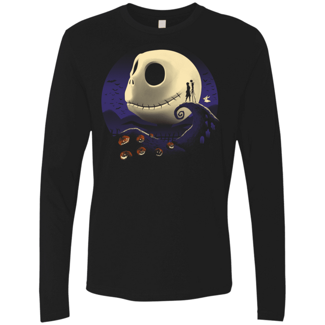 T-Shirts Black / S Pumpkins and Nightmares Men's Premium Long Sleeve
