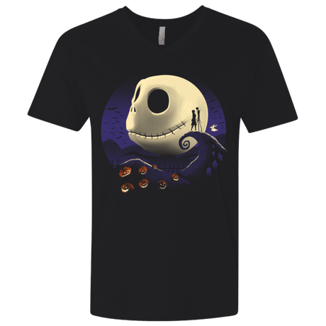 T-Shirts Black / X-Small Pumpkins and Nightmares Men's Premium V-Neck