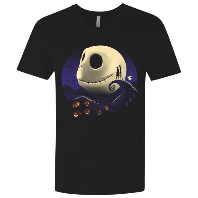 T-Shirts Black / X-Small Pumpkins and Nightmares Men's Premium V-Neck