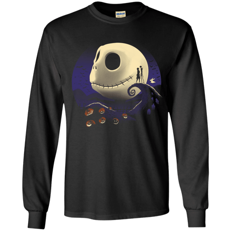 T-Shirts Black / YS Pumpkins and Nightmares Youth Long Sleeve T-Shirt