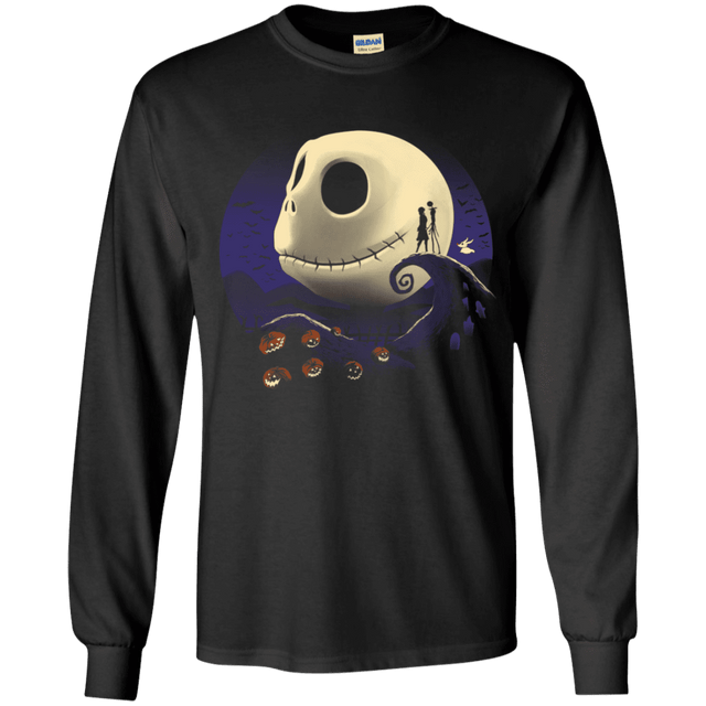 T-Shirts Black / YS Pumpkins and Nightmares Youth Long Sleeve T-Shirt