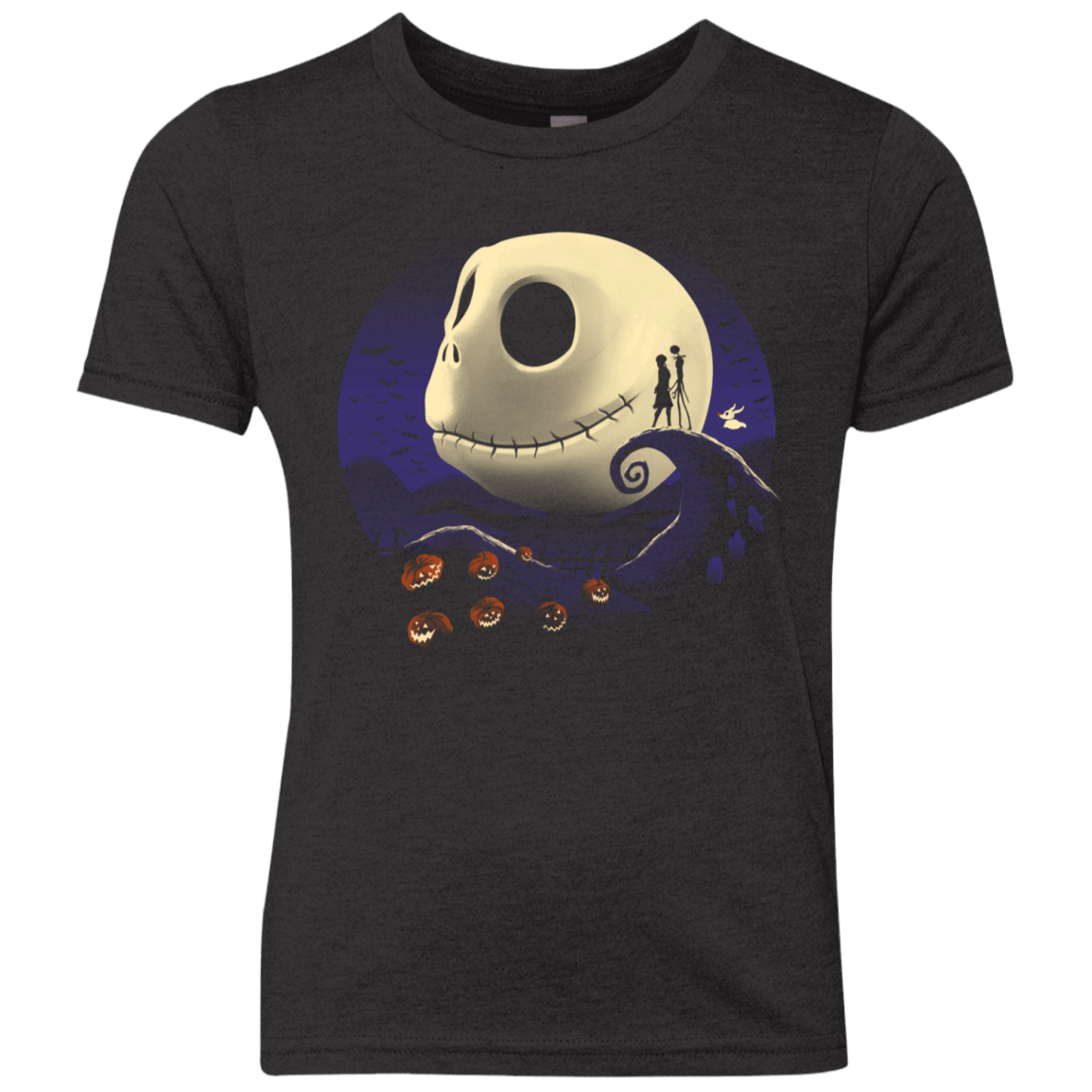 T-Shirts Vintage Black / YXS Pumpkins and Nightmares Youth Triblend T-Shirt