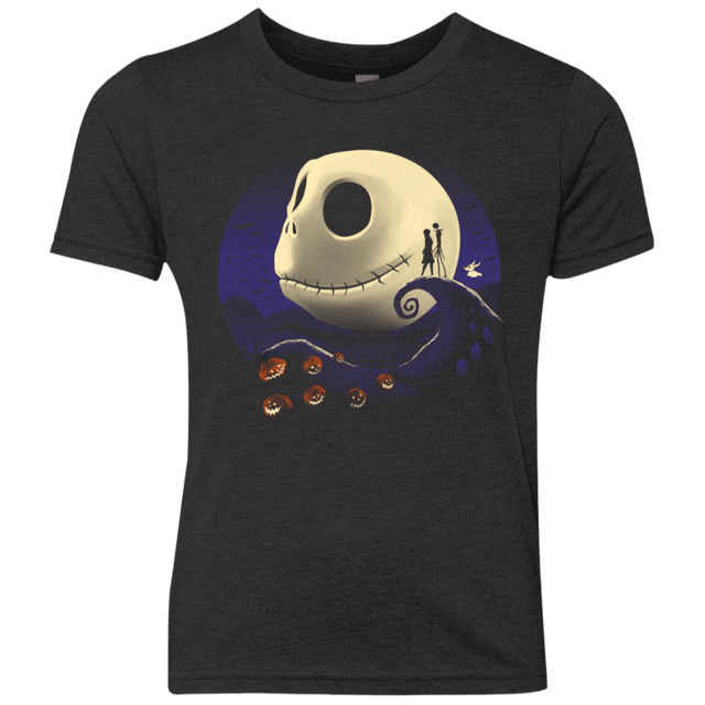 T-Shirts Vintage Black / YXS Pumpkins and Nightmares Youth Triblend T-Shirt